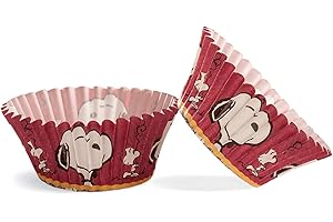 DEKORA Snoopy 339243 opakowanie 50 foremek do muffinek papier brązowy 5 x 5 x 3 cm