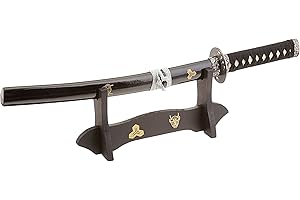 ‎57 SPECIAL REPLICAS Brieföffner in Japanischer Tanto-Form mit Ständer 45 cm Mini Katana Schwert Echt Metall Scharf inspiriert von Kill Bill SW-360E