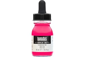‎LIQUITEX Liquitex 4260987 flüssige Professional Acrylfarben - Ink, Tusche, 30 ml, hochpigmentierte Airbrushfarbe, Fluo Rosa