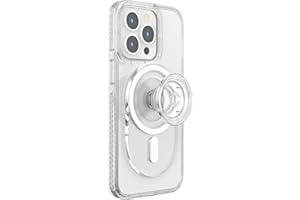 PopSockets: PopGrip pour MagSafe - Support et Poignée pour Smartphone et Coques avec Un Top Interchangeable - Clear