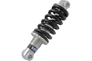 M-Wave Amortiguador de Bicicleta Unisex para Adultos, Elemento de Resorte, Amortiguador Trasero, Negro/Plata, tamaño de Montaje: 150 mm