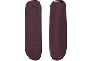 PlayVital Cover Custodia Silicone per ps5 Telecomando Multimediale,Case Skin Protettiva Copertura Ergonomica per ps5 Media Remote Controller-Rosso Vino