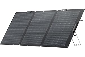 EF ECOFLOW NextGen 160W Portable Solar Panel for Power Station, Foldable Solar Charger with Adjustable Kickstand, Waterproof IP68 for Outdoor Camping RV Off Grid System