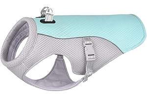 FUNAT Pet Sommerkühlweste, Atmungsaktiver Hitzschlag im Sommer für Hunde und kühlende Kleidung, Kühlende Kleidung für Haustiere zur Vorbeugung von Hitzschlag