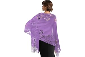 PSXUIE Chal Mujer Fiesta,Chal De Fiesta,Fiesta,Pañuelos Mujer,Chal Boda,Capa Invitada Boda,Fulares Para Mujer,Estolas Fiesta,Foulard Mujer Verano,Mantones De Flamenca Mujer,Manton Manila,Estolas Para Bodas
