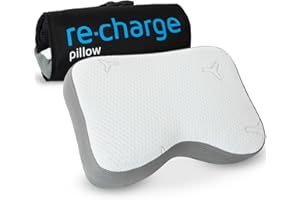 ‎THIRD OF LIFE Nackenkissen Re-Charge Intense | Orthopädisches HWS Seitenschläfer-Kissen | Ergonomischer Memory-Foam mit Bambus-Aktivkohle, Innovative Technologie für tieferen Schlaf; recovery pillow 50x30x12
