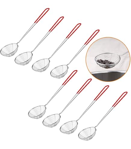 BESTYASH 3 Pièces Passoire Acier Inoxydable Écumoire Fine - Idéal Friture, Pâtes Et Cuisine