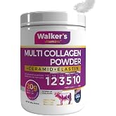 Walker's Vitamins 100% Pure and Natural Ceramide, Elastin, Cranberry, Containing Double Hydrolyzed Collagen