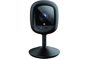 D-Link DCS-6100LH, Cámara IP WiFi para videovigilancia/seguridad, Compacta, Full HD, visión nocturna, control desde app, detecta sonido/movimiento y graba en la nube, Alexa, Google Assistant, WPA3