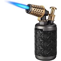 Briquet Tempête à 3 Jets Flamme Turbo Rechargeable - Alliage Zinc Avec Poinçon, Cadeau Homme (Sans Butane)