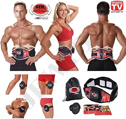 Gymform ABS-A-Round Pro muscular training und massage belt in sizes S / M (65-99cm), L / XL (100-140cm) - genuine product from television advertising (S / M, Taille (65-99cm))