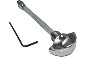 Home Supplies Direct Replacement Bathroom Lock Door Handle Thumb Turn & Release Rod Snib Bar (Silver Chrome)