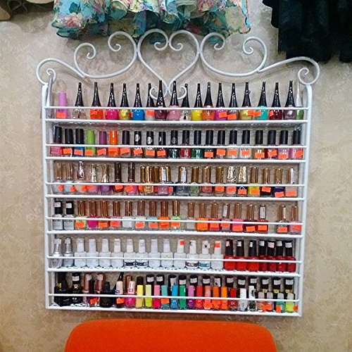 Dazone 6-tier Metall Nagellack Organizer Regal Lippenstiftständer Make Up Aufbewahrung Ordnungsständer (Weiß) - 6