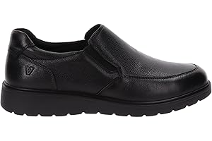 Valleverde - Slip-on in Pelle Nera con Memory Foam