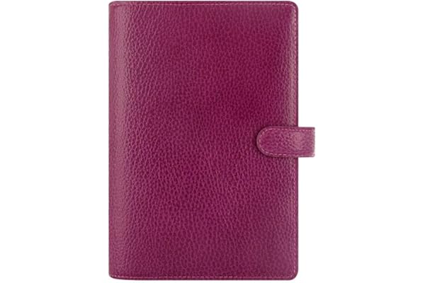 Filofax Finsbury Réf 025305 Organiseur Cuir grainé Framboise (Import Royaume Uni)