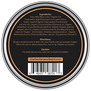 The Gentlemen’s Beard Premium Beard Balm – Tame Your Beard with No Greasiness – Make It Look Thicker and Fuller… - Image 7