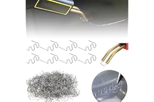 DESCONOCIDO THATSRAD 1200 PZS Grapas Onduladas 0,8mm y 0,6mm Grapas Soldadura Caliente Tungsteno de Acero Onda Grapas Precortadas Grapas Calientes para Soldar Reparación de Parachoques de Plastico de Autos