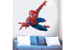 YKKJ Stickers Muraux Spiderman Affiche 3D Spider-Man Ultime Sticker Mural Sticker Mural Spiderman Stickers Muraux Enfants Spiderman