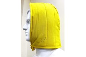 Nautical Replica Hub Casquette médiévale rembourrée en coton Jaune