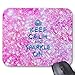 Produktbild Keep Calm and Sparkle On Pink Teal Glitter Photo Mouse Pad 7.08X8.66 inches/18X22 cm