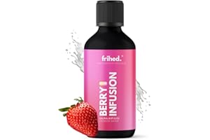‎FRIHED. NORDIC WEAR frihed.® Saunaaufguss Berry Infusion - Hochkonzentriertes Saunaöl Erdbeere & Sahne - süß - Langanhaltender Duft - Glasflasche - Made in Lüneburg