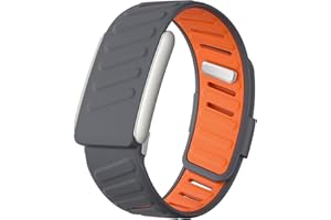 WAYCIN Pulsera de silicona resistente y cómoda compatible con WHOOP 5, Whoop MG, bandas de repuesto de silicona suave y duradera para hombres y mujeres con conector de marco de metal