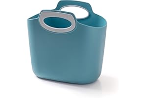G.F. GF Garden for 2 Everyday Borsa-Contenitore in Plastica Morbida, con Maniglie, Blu