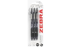 ZEBRA PEN Zebra Classic Smooth Ballpoint Black 3Pack