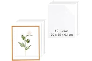 AKOLAFE 10 sztuk płyt akrylowych, 1 mm, przezroczyste płyty akrylowe, 20 x 25 cm, wytrzymałe płyty pleksiglasowe, przycięte na wymiar, prostokątne, do malowania, DIY, ekspozycji na stół