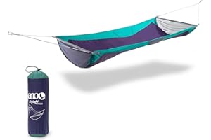 ENO, Eagles Nest Outfitters Skyloft Hammock with Flat and Recline Mode, Seafoam/Navy