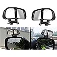 Auto Oprema (AWARD WINNER AT INDIA'S RISING STAR 2024) 3R Vehicle Car's Left Right Blind Spot Mirrors, Black