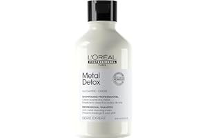 L'ORÉAL PROFESSIONNEL L'OREAL PROFESSIONNEL - Crème Lavante Metal Detox - Shampoing Anti-Casse & Anti-Metal - +67% de Nutrition - Empêche La Couleur de Virer - Sans Sulfate - Cheveux Secs, Abîmés & Cassants - 300 ml
