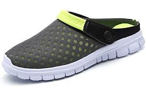 ZXWFOBEY Men-Women Slip-On Breathable Mesh Shoes Couples Sport Sandals Flip Flop