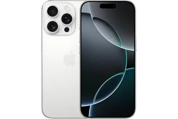 Apple iPhone 16 Pro de 256 GB: Smartphone 5G con Control de Cámara, grabación en 4K a 120 f/s con Dolby Vision y un Gran Salto en autonomía. Compatible con los AirPods; Titanio Blanco
