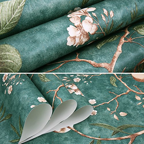 KINLO® Vliestapete Blumen TOP Qualität 10×0.53M Tapete Vlies Modern Tapete Wand für Büro Tapete Muster Papiertapete Retro Fototapete 3d Effekt Wandaufkleber Wasserdicht Wandtapete für Wohnzimmer 2 Jahren Garantie - 7