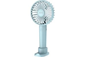 ‎XLAYER XLayer Mini Handventilator I Tischventilator I Wiederaufladbar I Tragbarer Akku Ventilator leise I 3 Geschwindigkeiten I Mini Ventilator für Reisen, Büro, Festival, Camping I Geschenke für Frauen