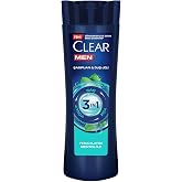 Clear Men 3 in 1 Şampuan & Duş Jeli Ferahlatıcı Mentol Etkisi Sa&ccedil; Y&uuml;z V&uuml;cut İ&ccedil;in 350 ml