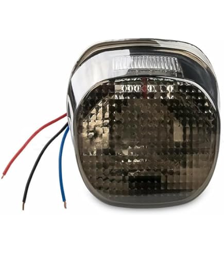 HDBUBALUS Led Luce Per Borsa Laterale Estesa Con Lenti Fumé Adatta Per Harley Touring Road King Street Road Glide Flhr