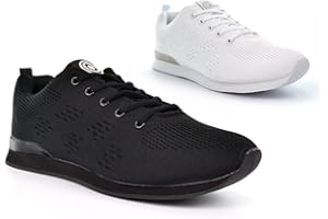 GENERIC Womens/Mens Lawn Bowling Trainers Mens Bowling Shoes Womens Bowling Shoes Ladies Bowling Shoes Lawn Bowl Shoes Lawn Bowl Trainers Bowls Trainers Bowls Shoes Sizes 3-12 Black/White