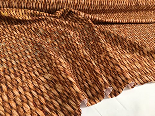 Sisal braun Digital Vorhang Möbelstoff – 160 cm breit (Meterware) - 8