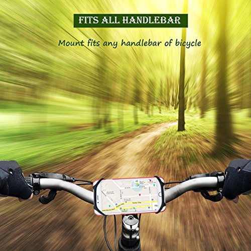 Philonext Universal Bike & Moto telefono in silicone supporto manubrio supporto culla per iPhone 6/5/6s, Samsung Galaxy Note o qualsiasi smartphone & GPS