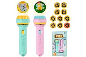 URAQT Juguete de proyección para gatos y perros, juego de 2 con linterna, regalo de Halloween para mascotas, regalo de Navidad