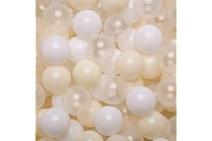 GOGOSO Ball Pit Balls for Toddler, Baby Plastic Playballs Kids Soft Pastel Non-Toxic BPA-Free, 100 Balls