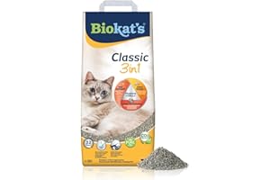 Biokat's Classic 3in1 ohne Duft - Klumpende Katzenstreu mit 3 unterschiedlichen Korngrößen - 1 Sack (1 x 10 L)