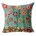 Produktbild MMLsure® DekokissenBaumwolle Leinen KissenbezugVogel Blumen Baum Ölgemälde Stil KissenbezugSofakissen Lendenkissen Wurfkissenbezug Kissenhülle45 x 45 cm (D)