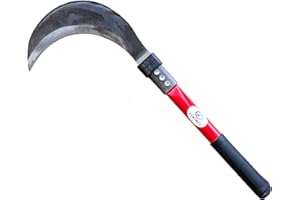 FOXSMZZ Pulizia della falce, falce per utensili per erbacce e tagliaerbe, utensili da giardino adatti per la pulizia del prato (18,9 in)