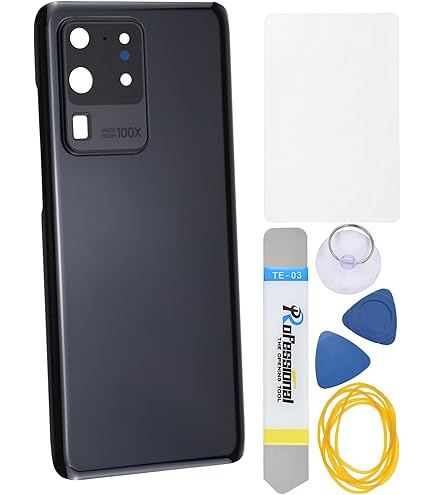 Cache Batterie Arrière Samsung Galaxy S20 Ultra – Noir Cosmique – Neuf