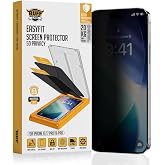 BUFF LABS 5D Privacy EasyFit 2 Easy Application Apparatus Screen Protector Tempered Ghost Screen Glass (iPhone 17 / iPhone 17