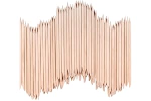 VINFUTUR 100pcs Holzstäbchen für Nägel Manikürstäbchen Holz Sticks Nagelhautschieber Nagelhautpflege Multifunktional Nail Art Werkzeug