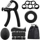 BUFFER&reg; 5 Par&ccedil;a El, Kol ve Parmak Egzersiz Spor Aletleri Seti Fitness Takımı